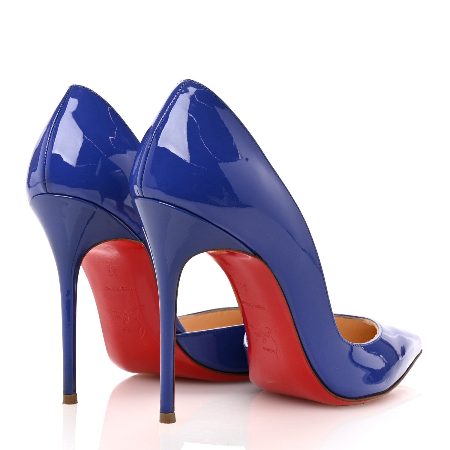 Christian Louboutin Patent Iriza 100 Pumps 37 Pervenche 5 of 9