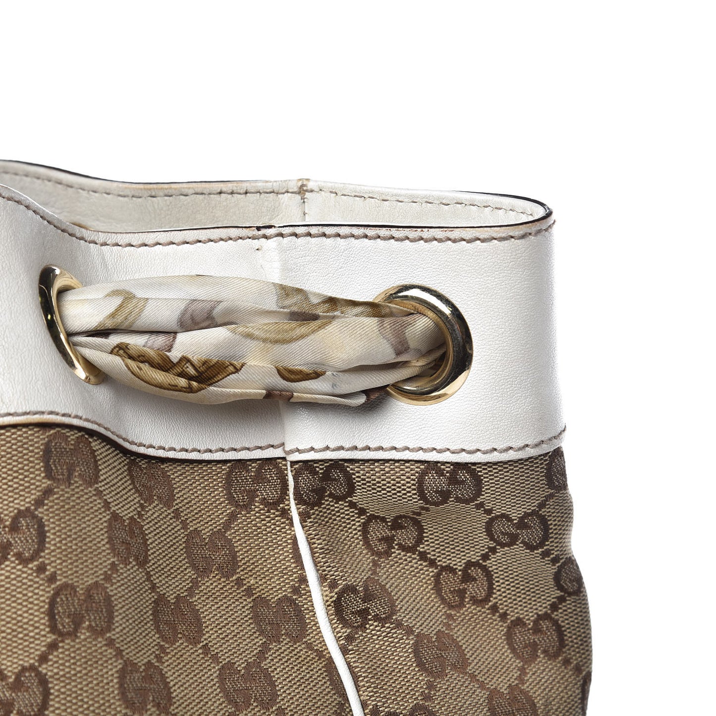 Monogram Large Positano Tote Off White