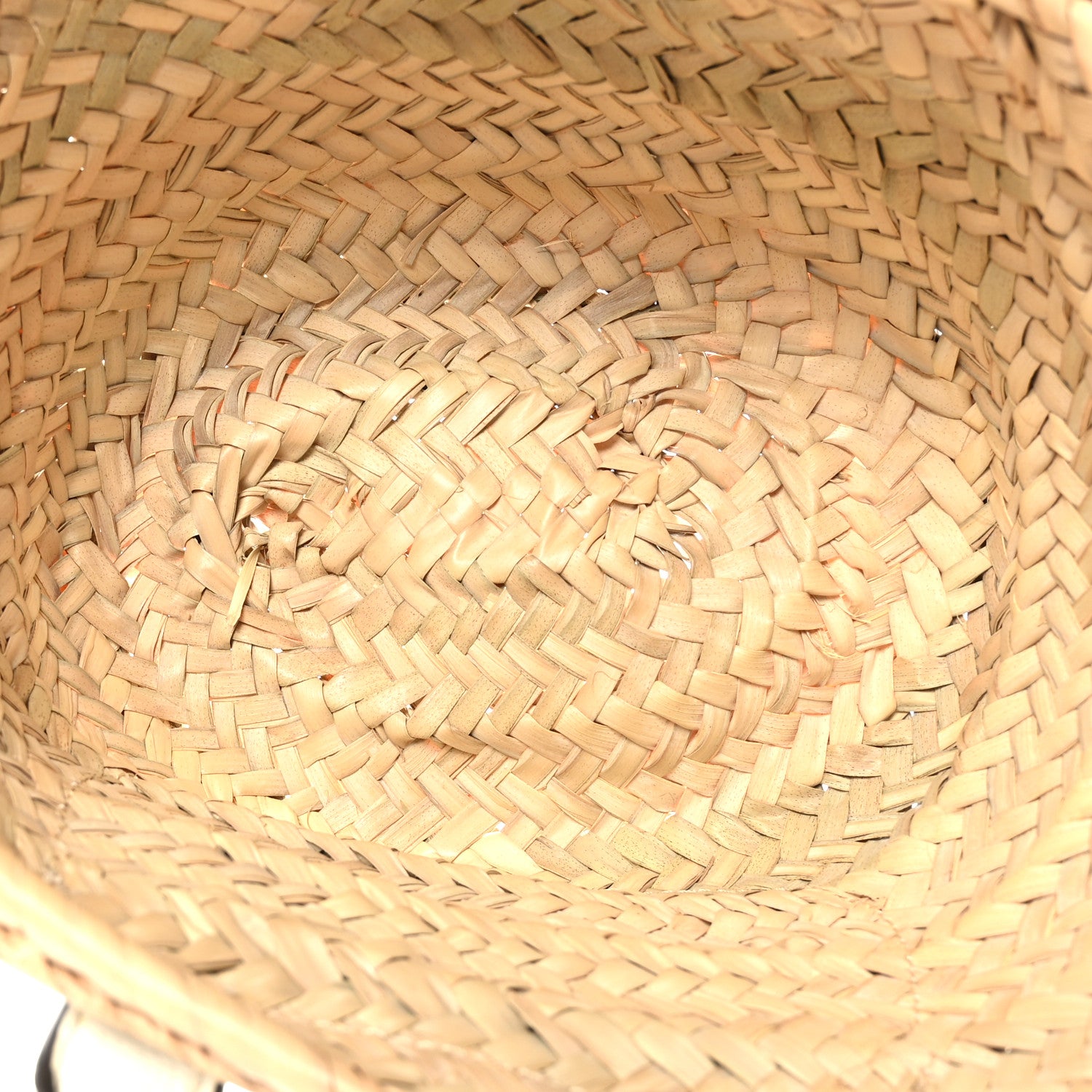 Chloe Raffia Small Grain Calfskin Mini Marcie Basket White 5 of 7