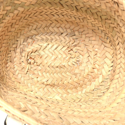 Chloe Raffia Small Grain Calfskin Mini Marcie Basket White 5 of 7
