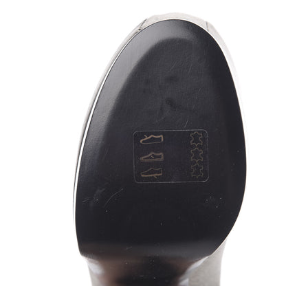 Saint Laurent Vernigolf Tribtoo 105 Platform Pumps 36.5 Gold 8 of 10