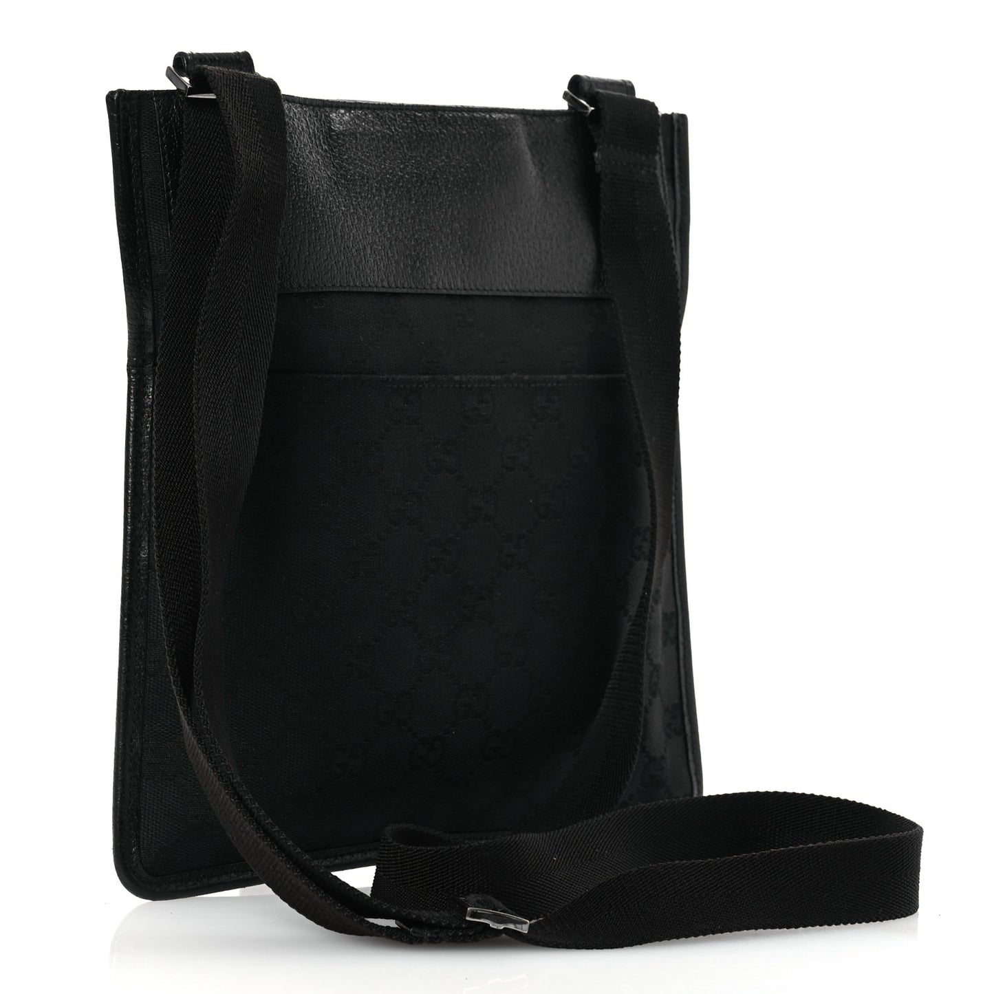 GG Monogram Messenger Crossbody Bag Black