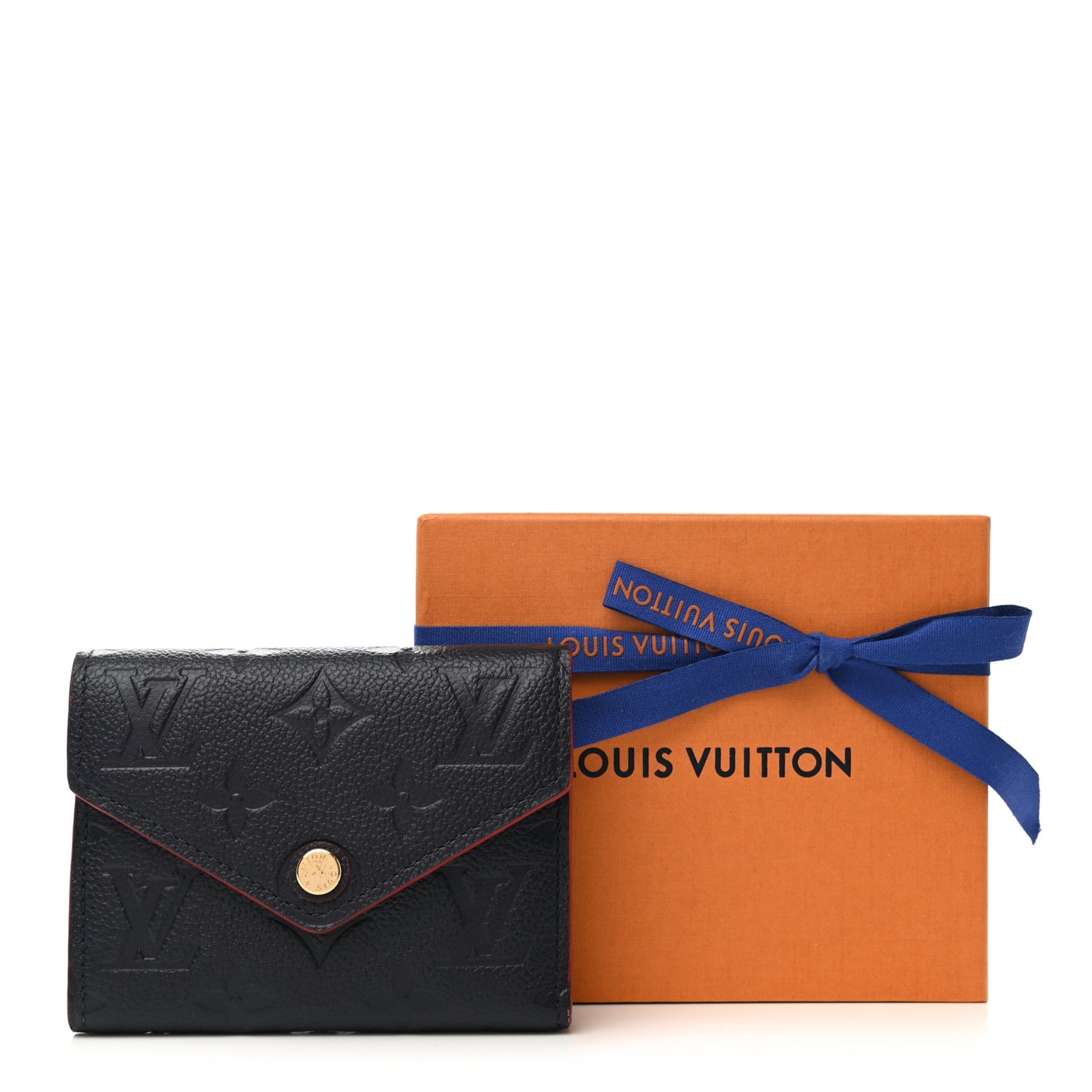 Empreinte Victorine Wallet Marine Rouge