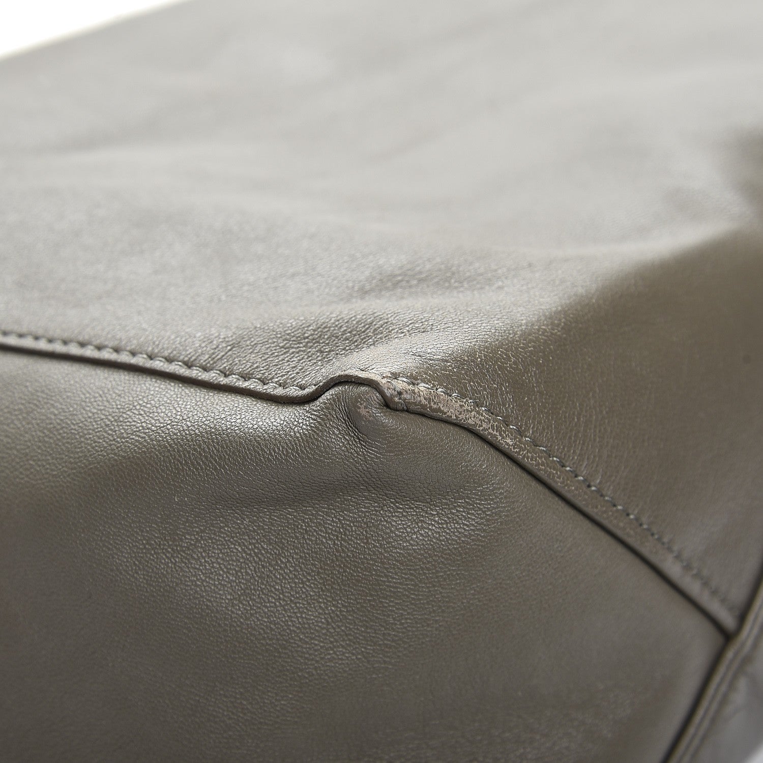 Celine Smooth Lambskin Vertical Bi-Cabas White Grey 13 of 14