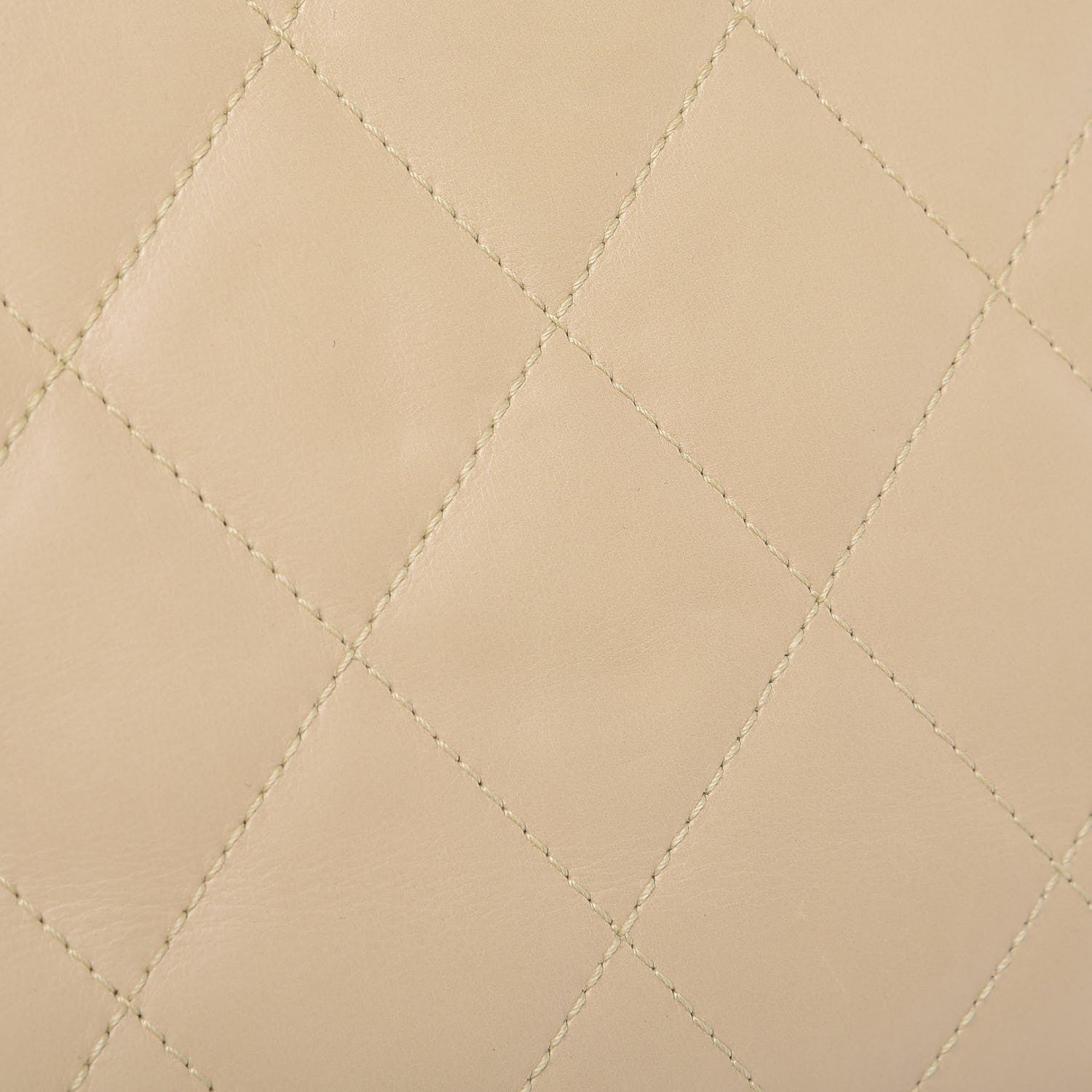 Chanel Lambskin Quilted Bekko Resin Shopper Tote Beige 14 of 14