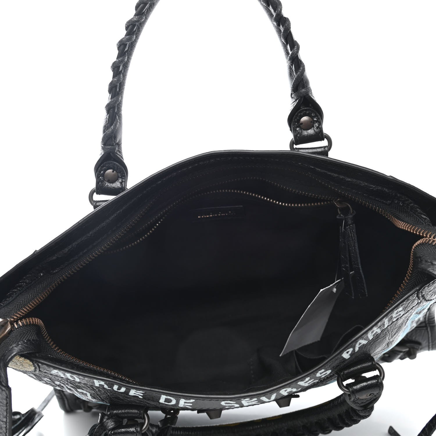 Balenciaga Agneau Graffiti All Over Classic Hardware S City Black Multicolor 4 of 4