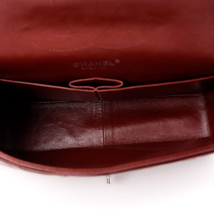 Chanel Caviar Quilted Jumbo Double Flap Dark Red 5 of 10