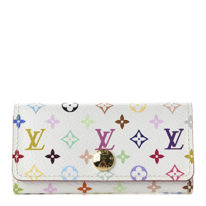 Louis Vuitton Monogram Multicolor Multicles 4 Key Holder White Litchi 1 of 7