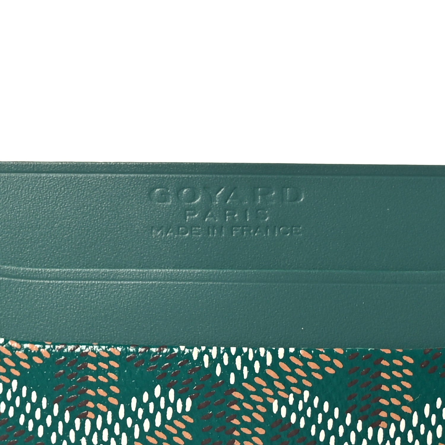 Goyard Goyardine Saint Sulpice Card Holder Green 8 of 9