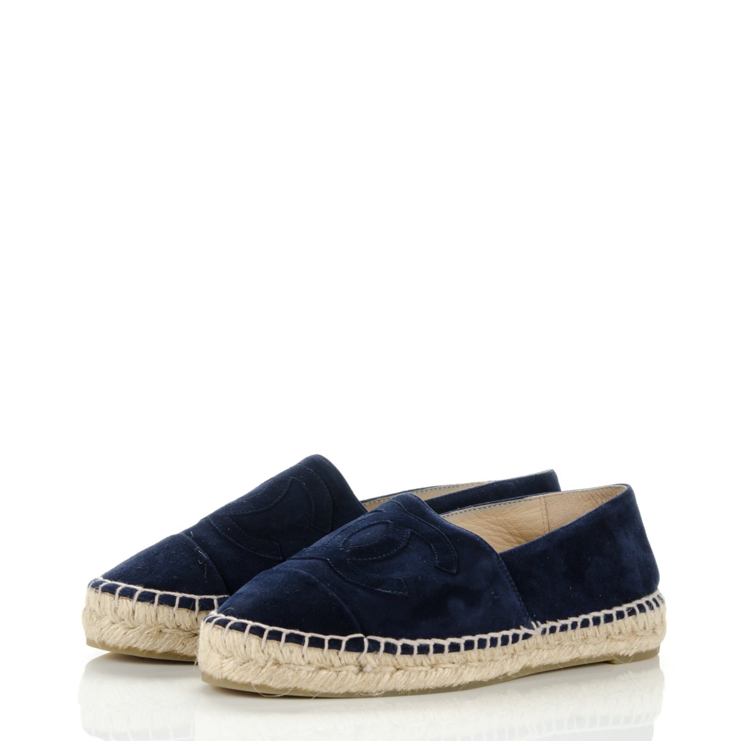 Suede CC Espadrilles 36 Navy Blue