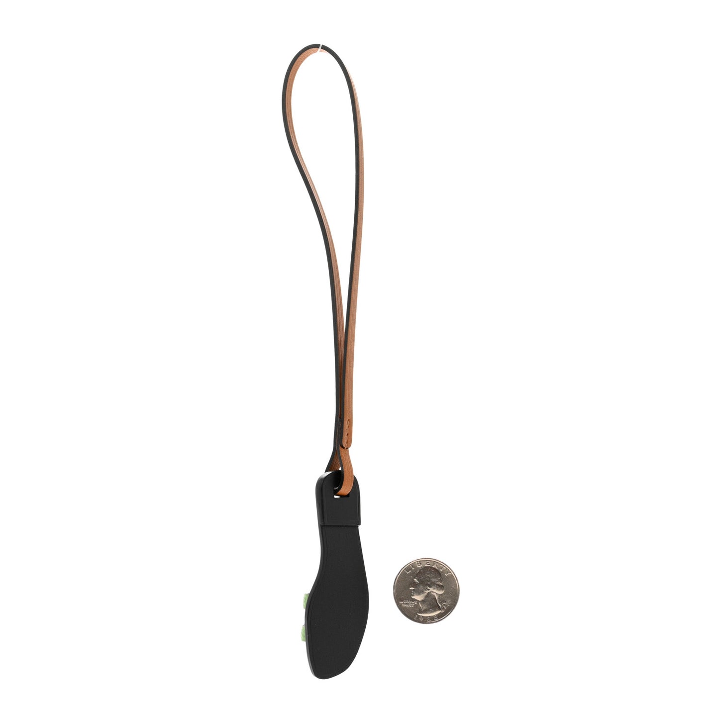 Epsom Butler Calfskin Hunter Oran Nano Bag Charm Sable Vert Criquet