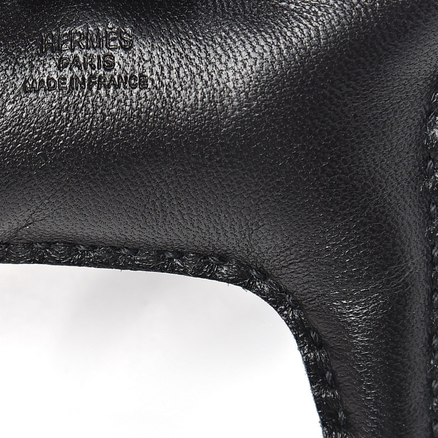 Hermes Milo Lambskin Grigri Rodeo Horse Bag Charm PM So Black 3 of 5