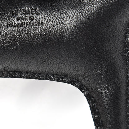 Hermes Milo Lambskin Grigri Rodeo Horse Bag Charm PM So Black 3 of 5