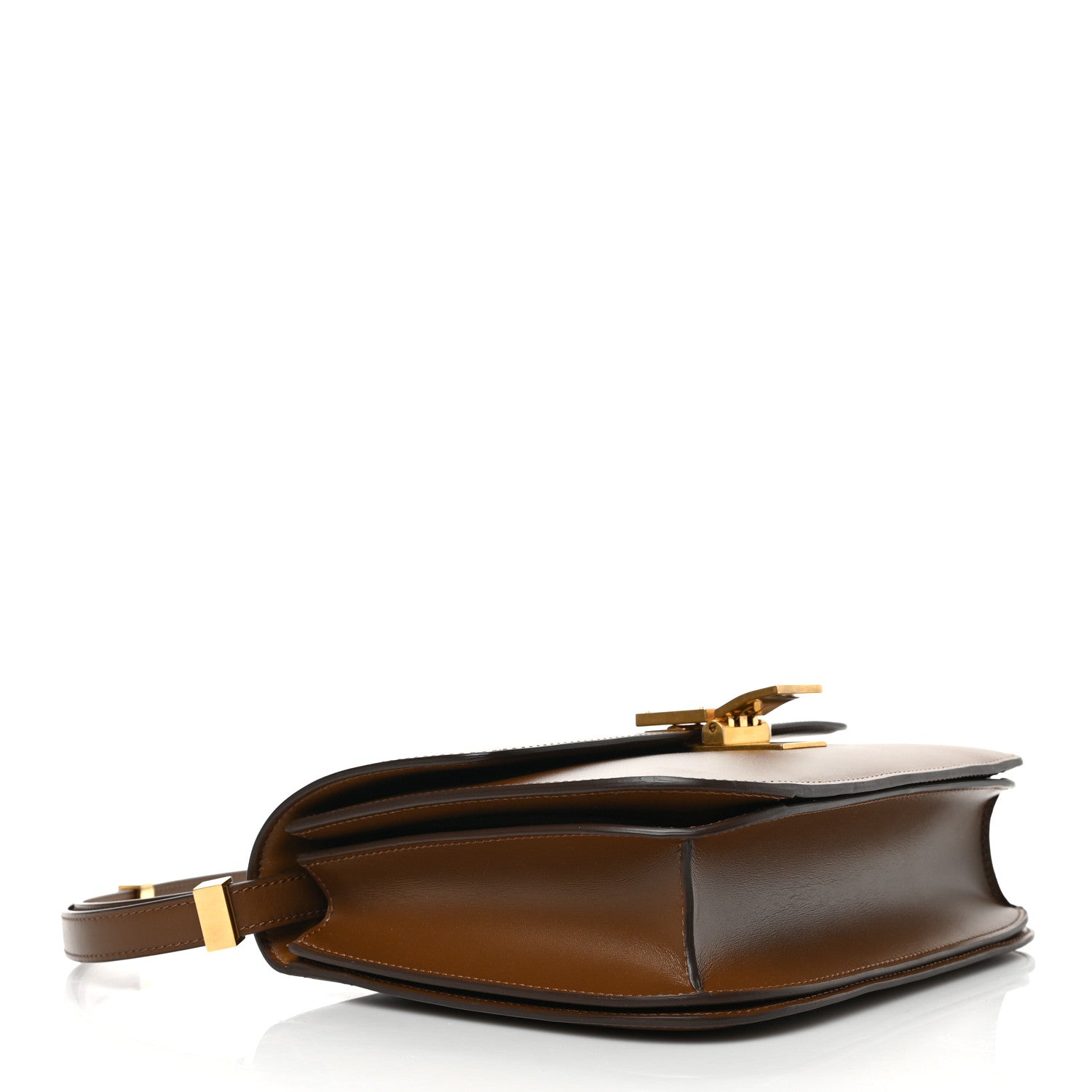 Celine Box Calfskin Medium Classic Box Flap Bag Camel 4 of 9