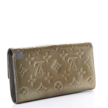 Louis Vuitton Vernis Sarah Wallet Gris Art Deco 2 of 16
