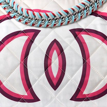 Chanel Fabric Quilted Printed Flap Multicolor 12 of 14