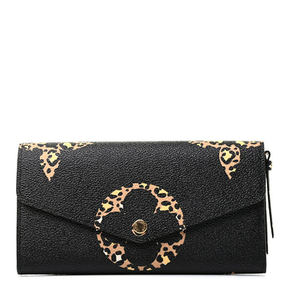 Louis Vuitton Monogram Giant Jungle Sarah Wallet Black 1 of 7