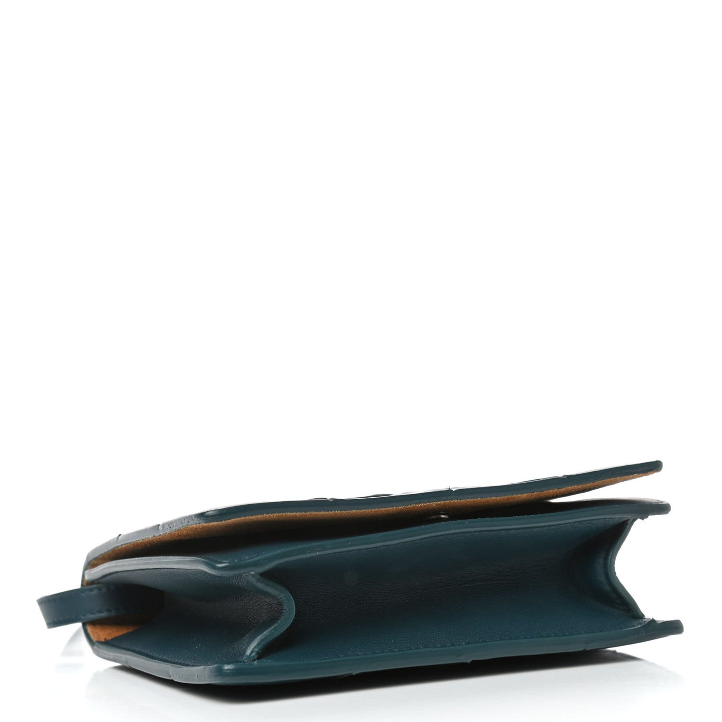 Lambskin Maxi Intrecciato Mini Cassette Crossbody Bag Petrol Blue