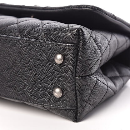 Chanel Caviar Lizard Quilted Mini Coco Handle Flap Black 6 of 9
