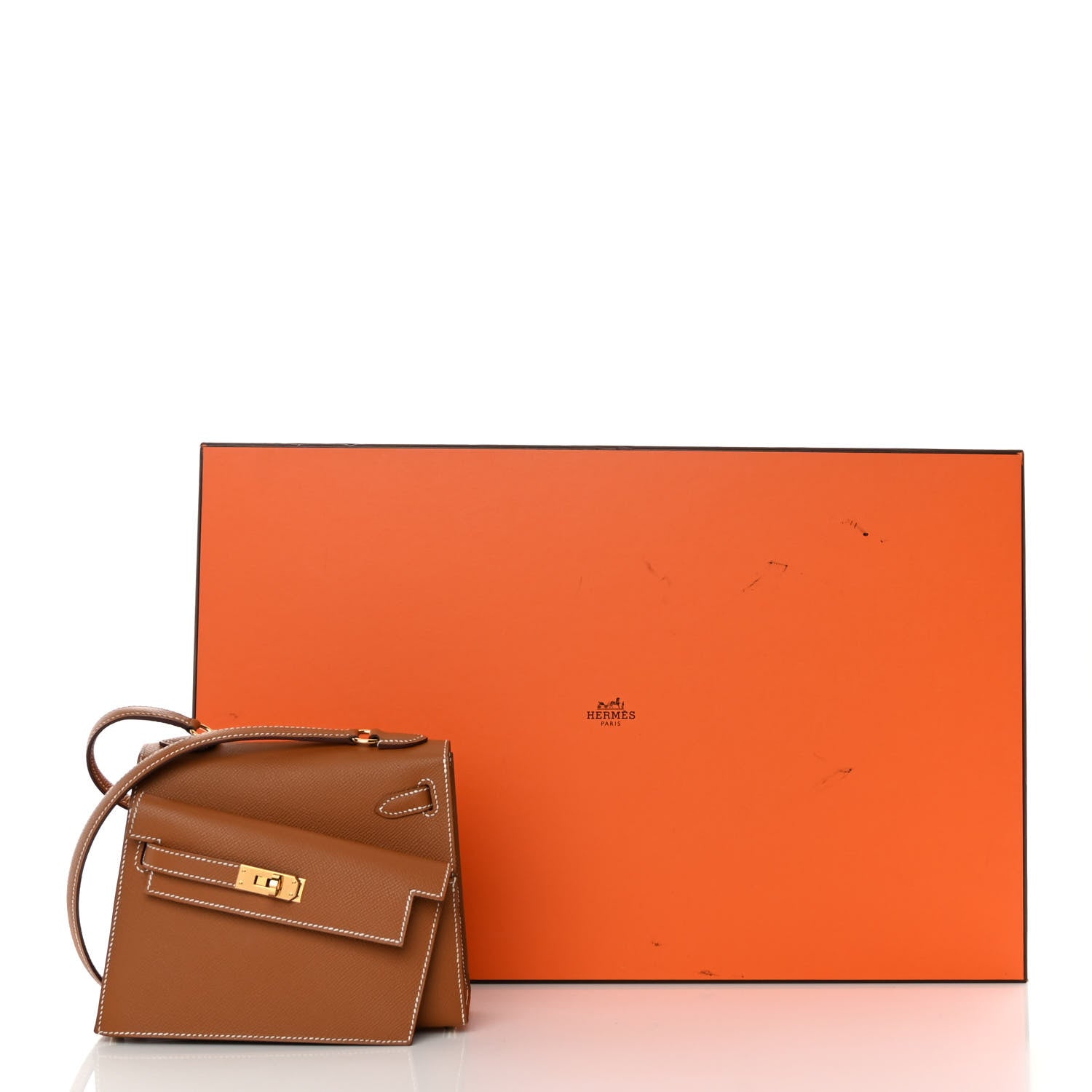 Hermes Epsom Kelly En Desordre Sellier 20 Gold 12 of 12