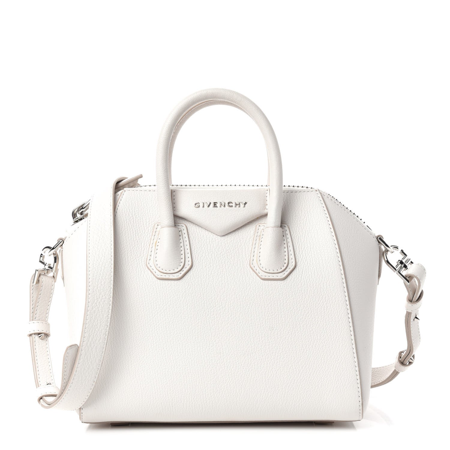 Givenchy Sugar Goatskin Mini Antigona White 1 of 9