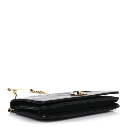 Chanel Sheepskin Quilted Mini Vintage Mademoiselle Wallet On Chain WOC Black 4 of 14