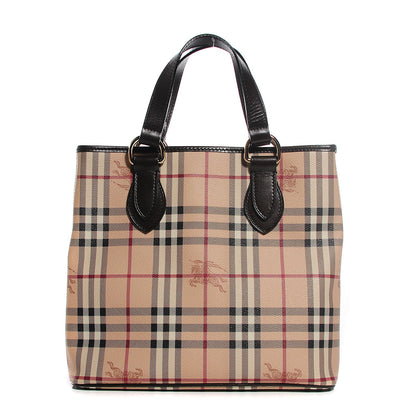 Burberry Haymarket Check Medium Tote Chocolate 1 of 9