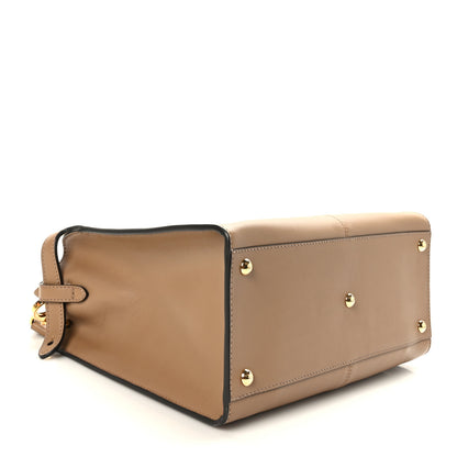 Fendi Vitello Seta Century Medium Peekaboo Mandorlo 4 of 8