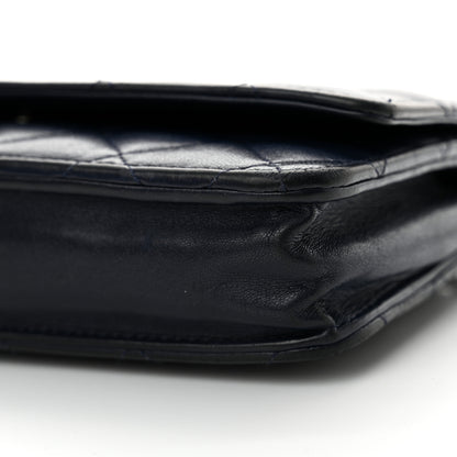 Chanel Lambskin Quilted Wallet On Chain WOC Navy Blue 11 of 13