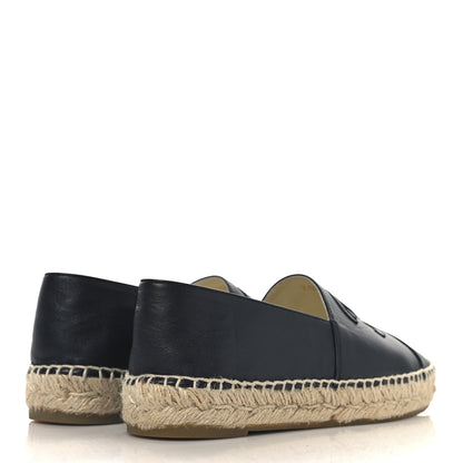 Chanel Lambskin CC Espadrilles 37 Dark Navy 5 of 11