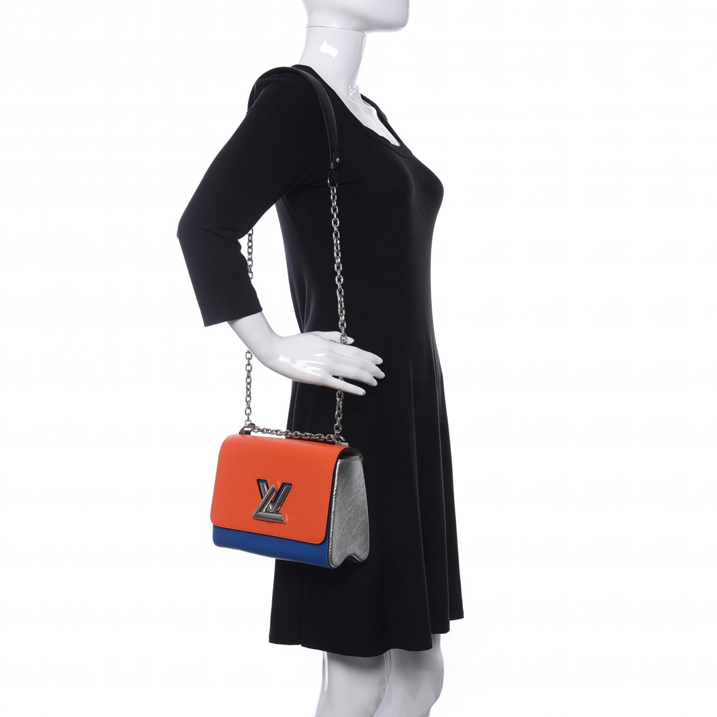 Epi Twist Shoulder Bag MM Marine Orange