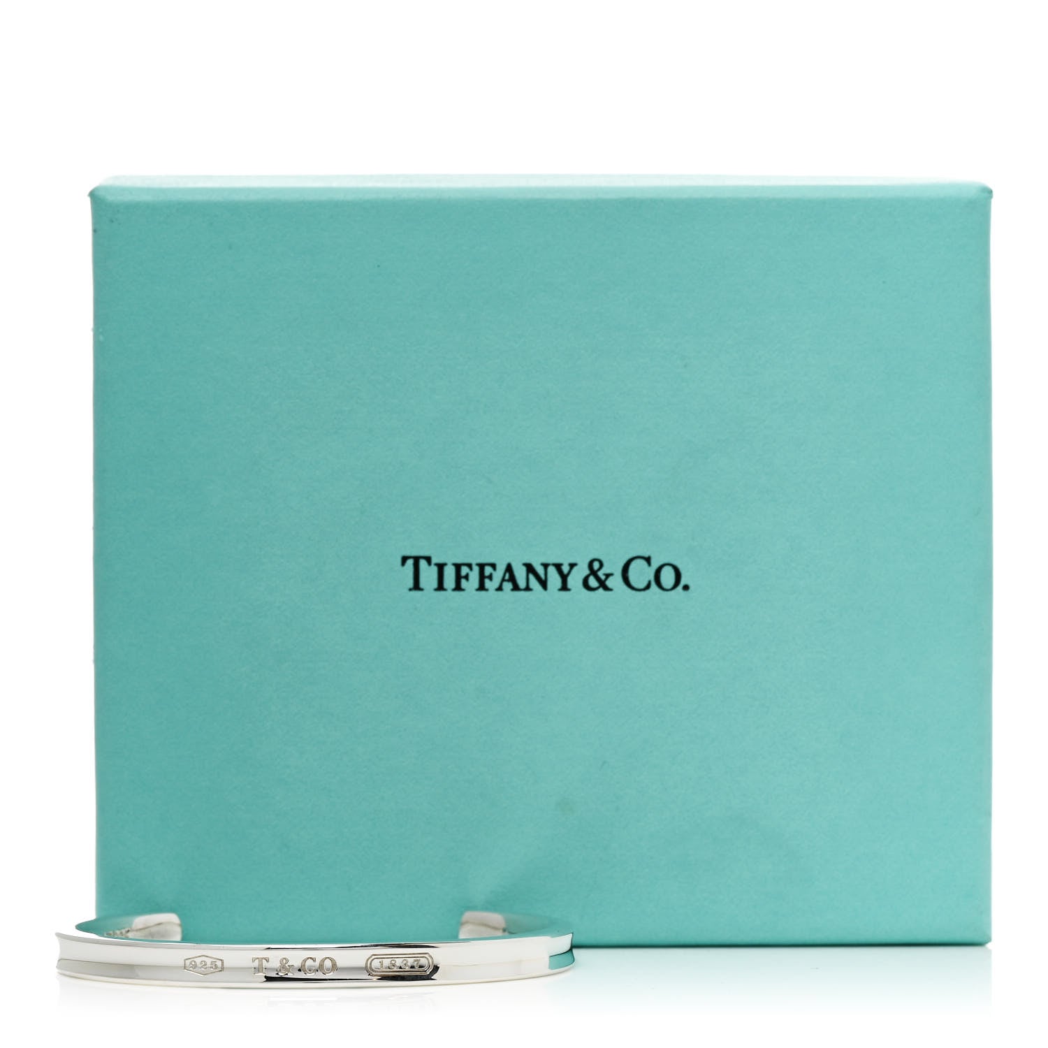 Tiffany Sterling Silver Narrow 1837 Cuff Bracelet 4 of 4