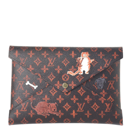 Louis Vuitton Catogram Kirigami Pochette Set Marron White Black 3 of 9