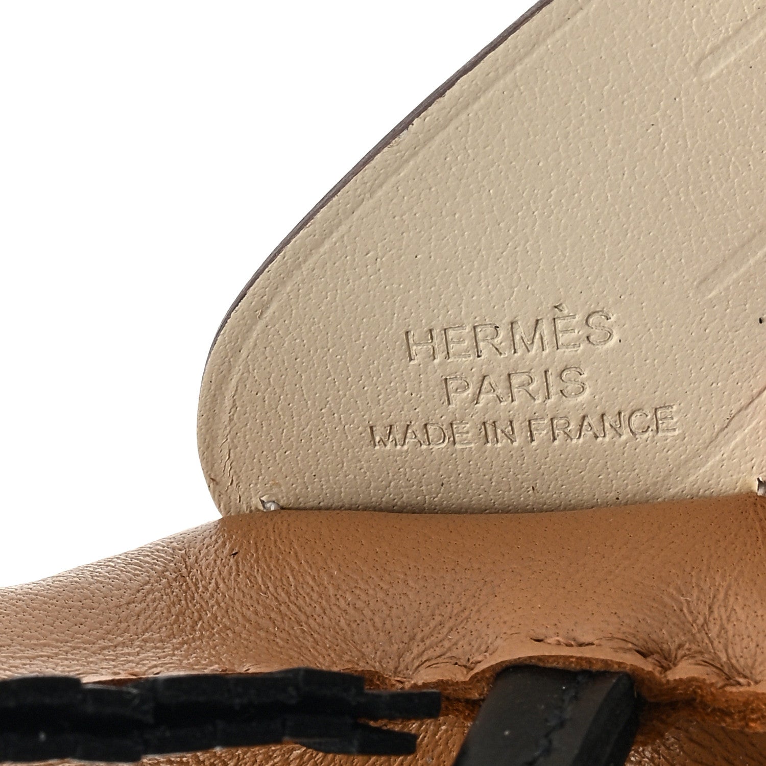 Hermes Milo Lambskin Grigri Rodeo Pegase Horse Bag Charm PM Chai Black Nata 3 of 3