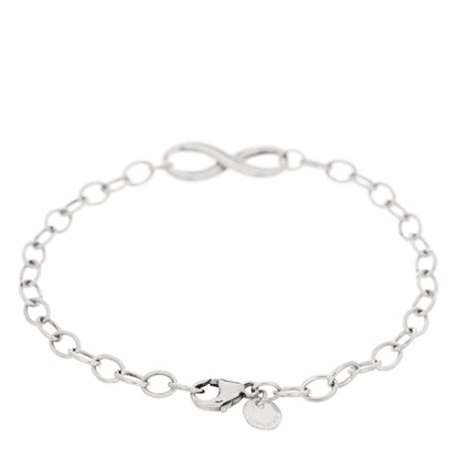 Tiffany Sterling Silver Infinity Chain Bracelet 2 of 3