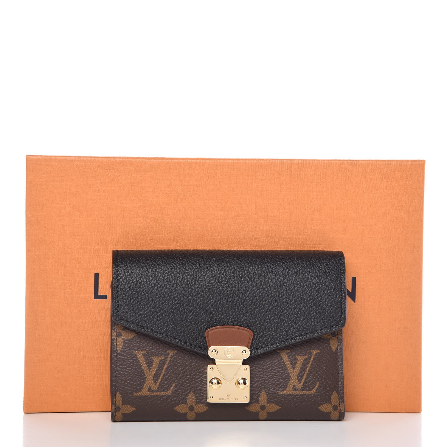 Louis Vuitton Monogram Pallas Compact Wallet NM Black 8 of 8