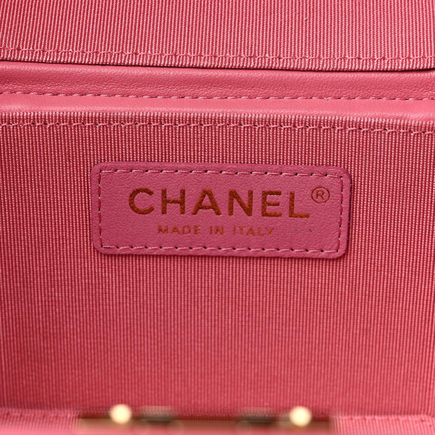 Lambskin Quilted Vendome Case Pink