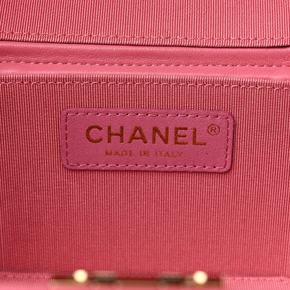 Chanel Lambskin Quilted Vendome Case Pink 6 of 9
