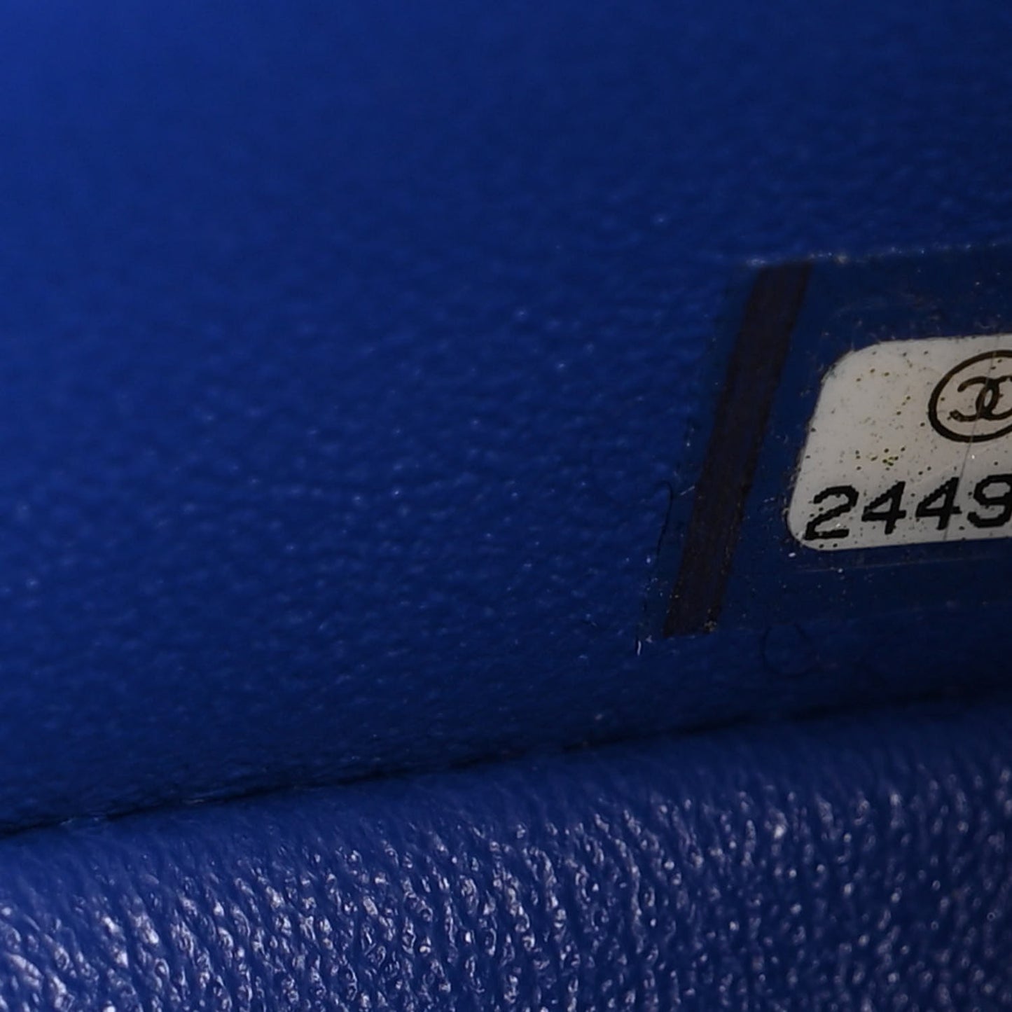 Lambskin Chevron Quilted Mini Rectangular Flap Blue
