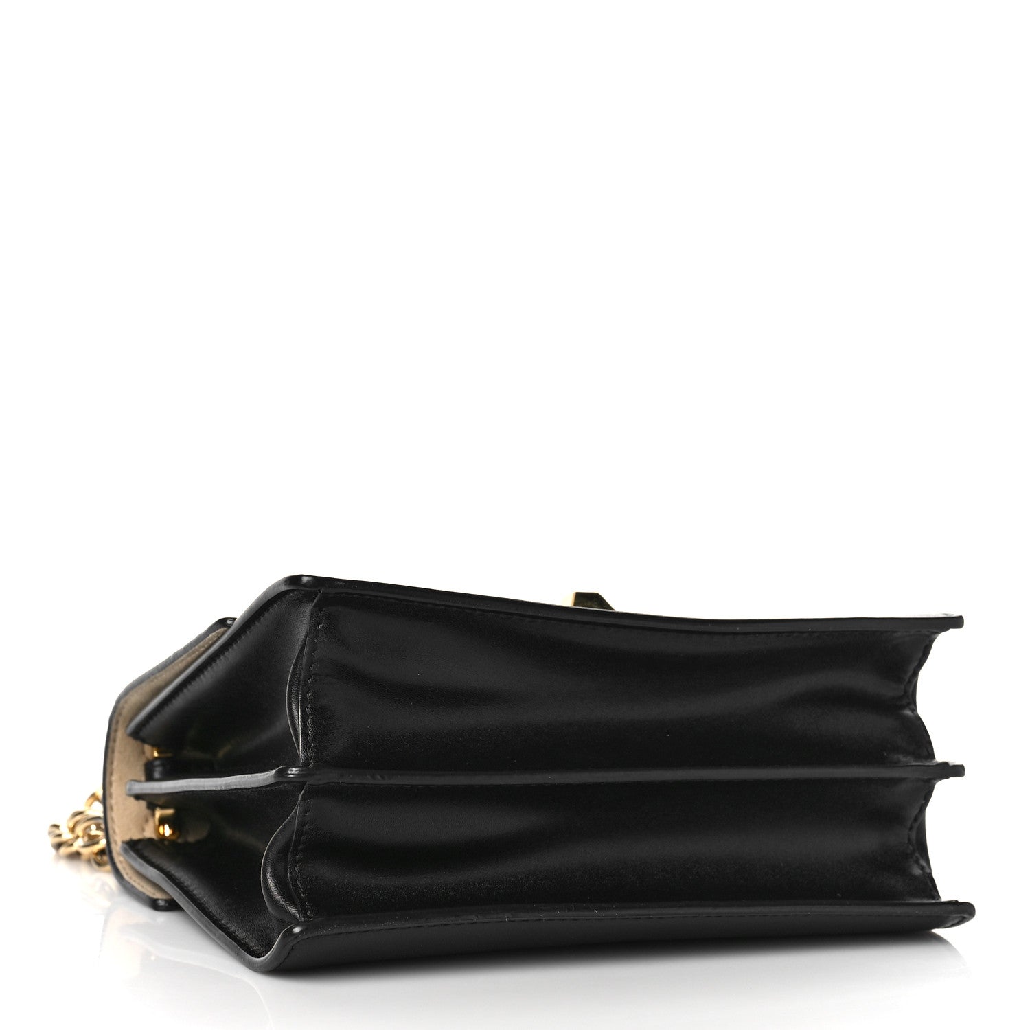 Fendi Vitello Liberty FF 1974 Embossed Small Kan I Shoulder Bag Black 3 of 7