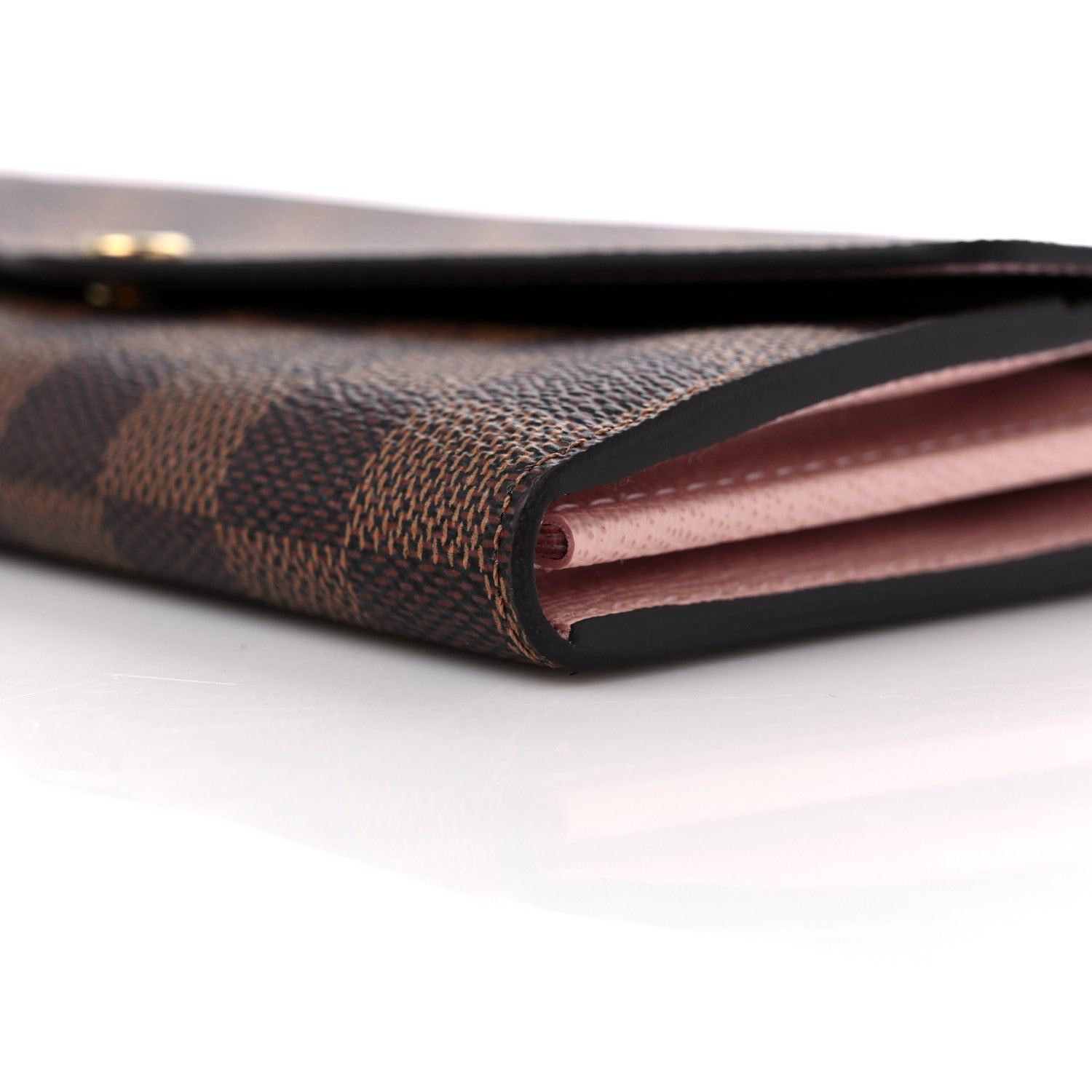Louis Vuitton Damier Ebene Sarah Wallet NM Rose Ballerine 8 of 12