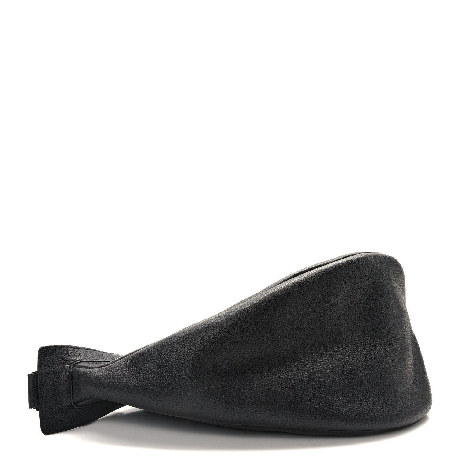 The Row Grained Calfskin Large Slouchy Banana Bag Black 4 of 9