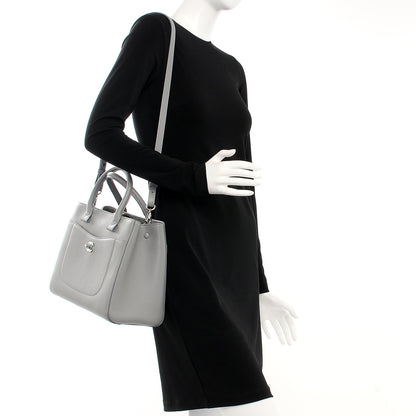 Chanel Grained Calfskin Small Neo Executive Shopper Tote Grey 2 of 8