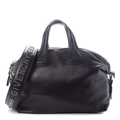 Givenchy Waxed Calfskin Studded Medium Nightingale Black 1 of 9