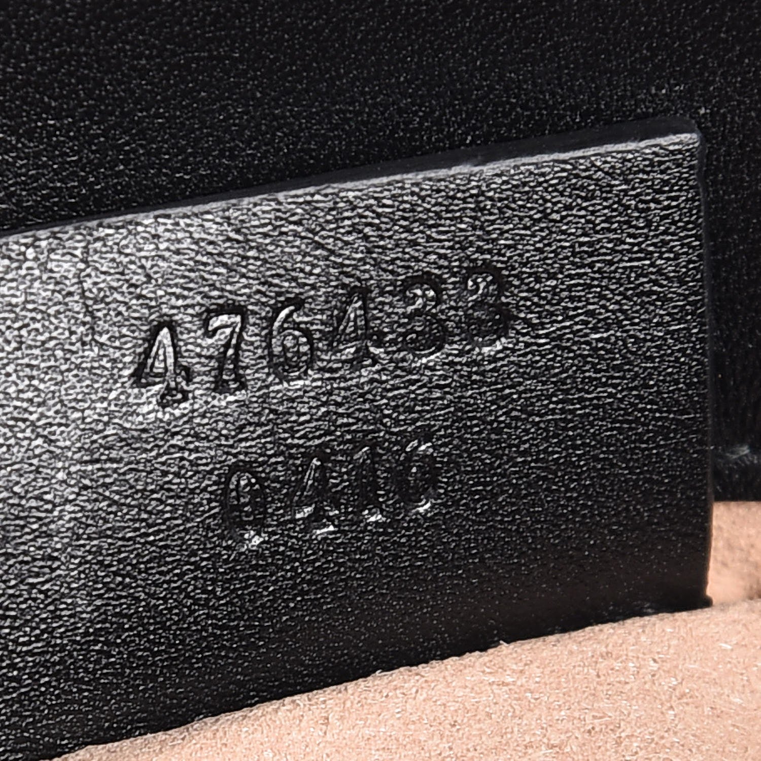 Gucci Calfskin Matelasse Super Mini GG Marmont Shoulder Bag Black 7 of 8