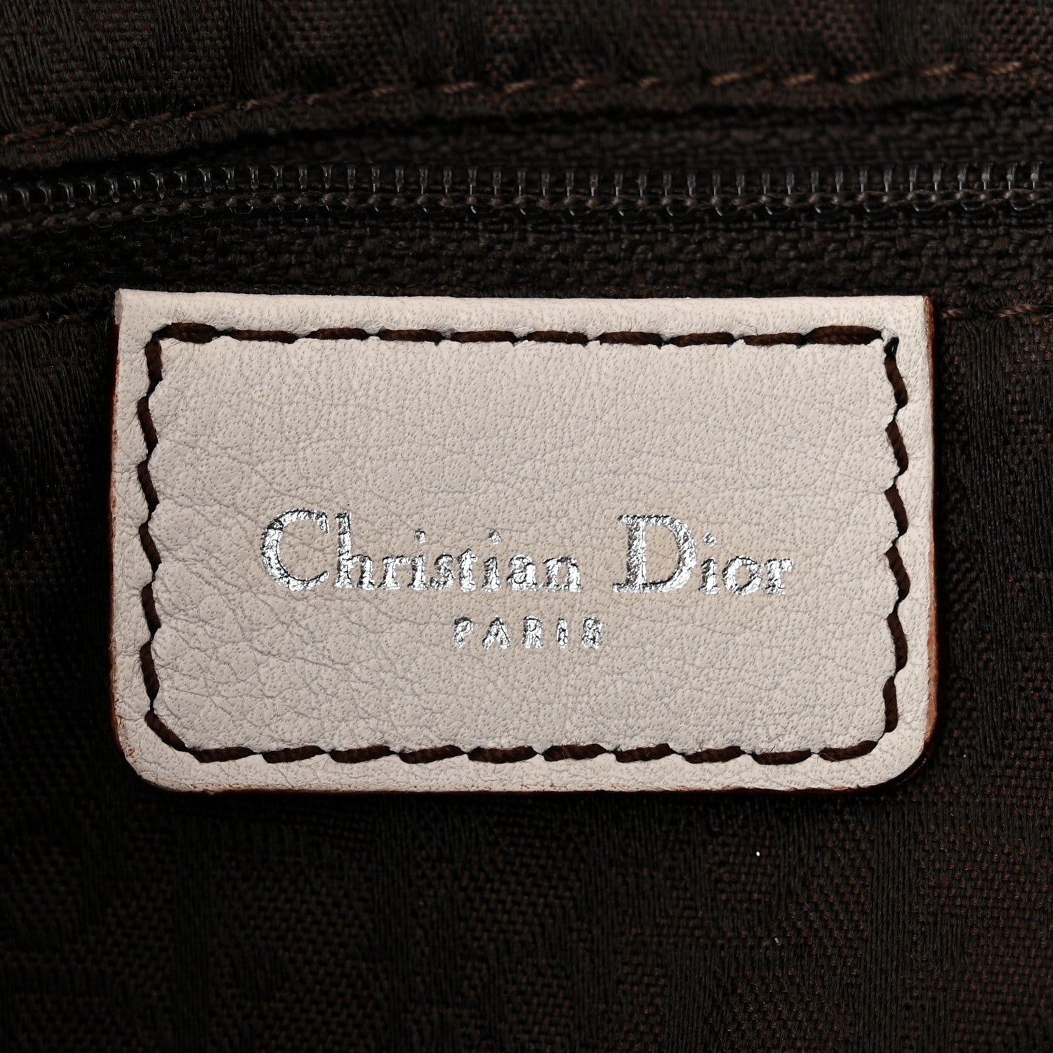 Christian Dior Calfskin Saddle Bag White 6 of 10
