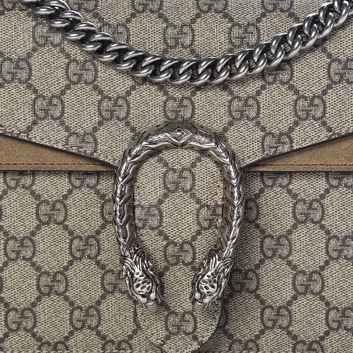 Gucci GG Supreme Monogram Small Dionysus Shoulder Bag Taupe 11 of 11