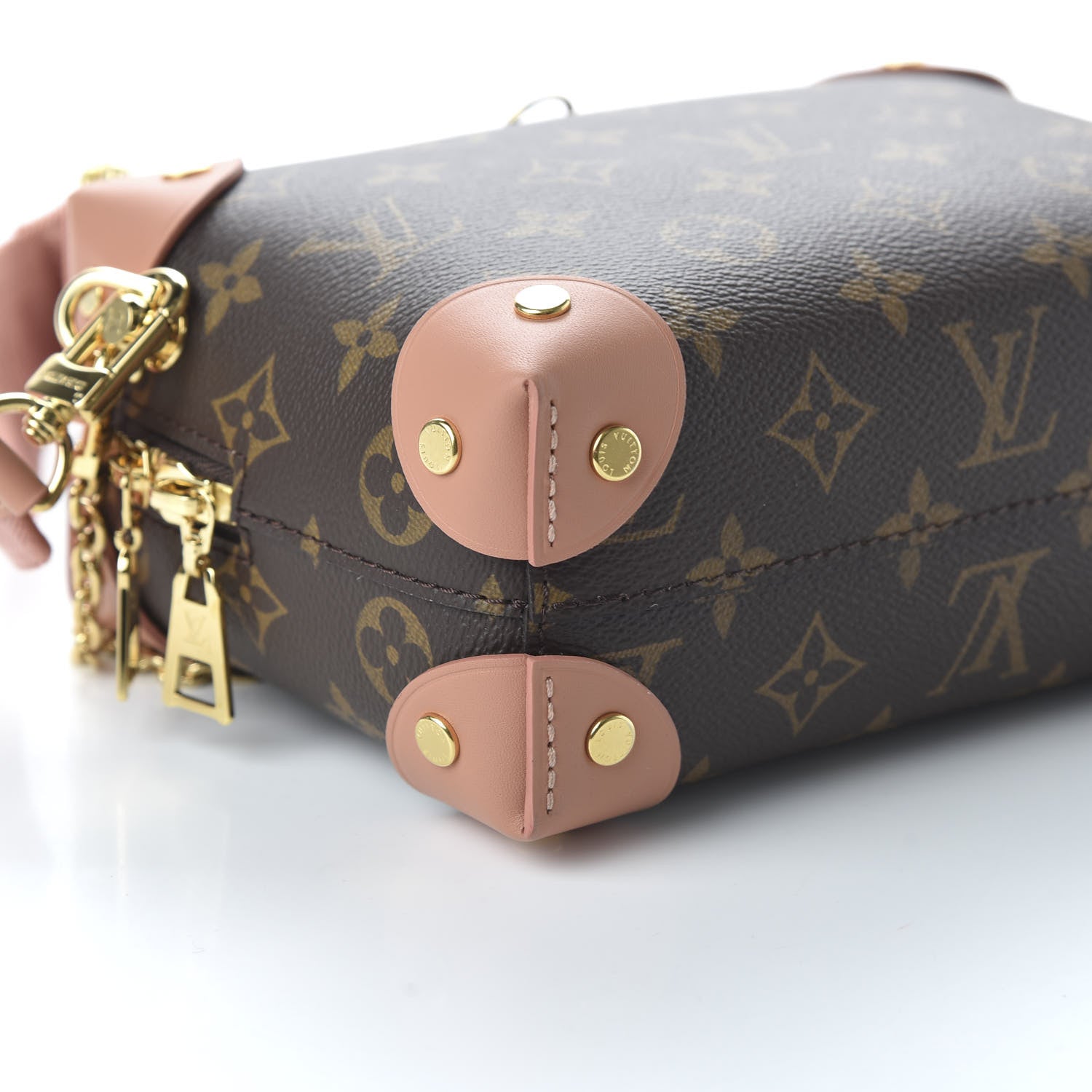 Louis Vuitton Monogram Petite Malle Souple Peach 6 of 9