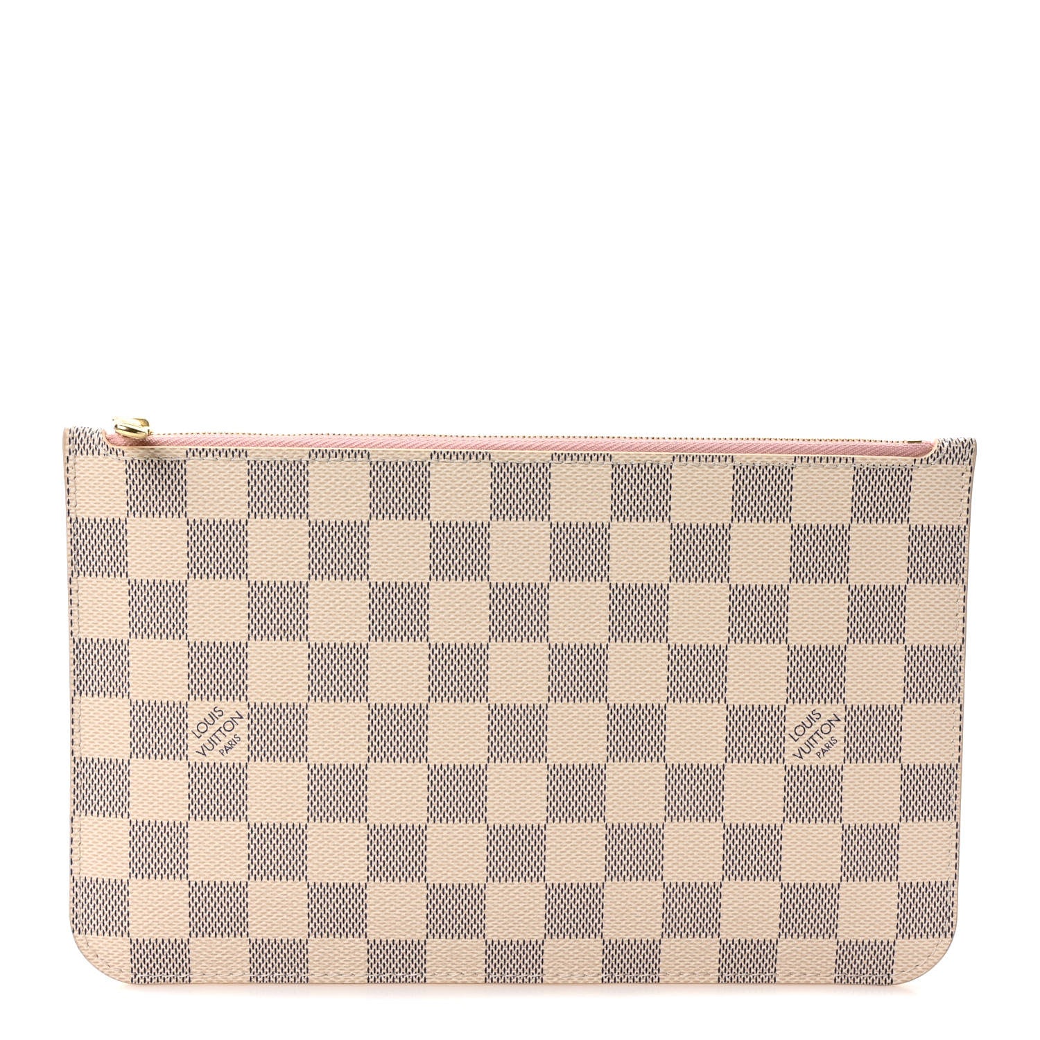 Louis Vuitton Damier Azur Neverfull MM GM Pochette Rose Ballerine 1 of 6