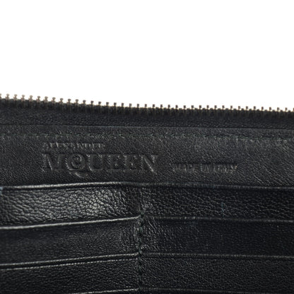 Alexander McQueen Lambskin Skull Continental Zip Wallet Black 7 of 7